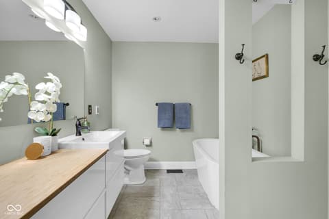Primary bathroom at 5118 Boardwalk Place, Indianapolis, IN