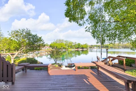Outdoor living area at 5118 Boardwalk Place, Indianapolis, IN