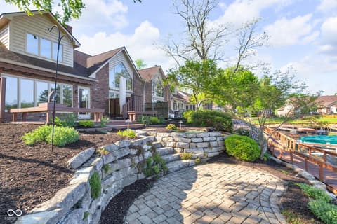 Outdoor living area at 5118 Boardwalk Place, Indianapolis, IN