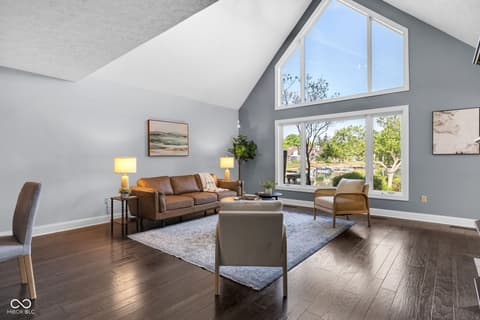 Living room at 5118 Boardwalk Place, Indianapolis, IN