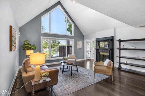 Living room at 5118 Boardwalk Place, Indianapolis, IN