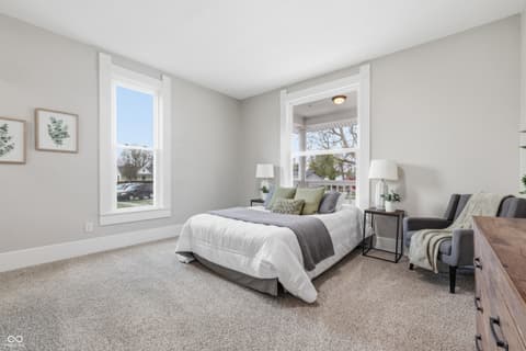 Primary bedroom at 350 S Broadway Street, Atlanta, IN