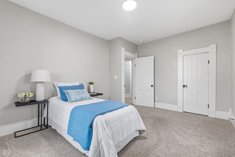 Primary bedroom at 350 S Broadway Street, Atlanta, IN