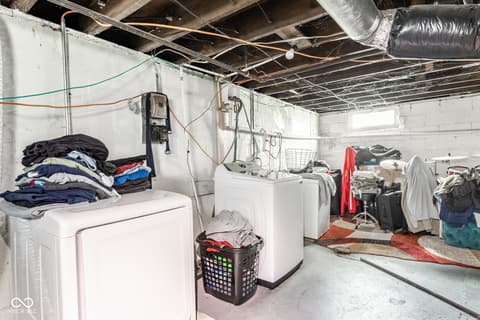 Laundry room at 1832 N Harding Street, Indianapolis, IN