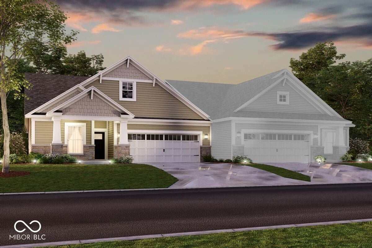 Front exterior at 3366 Wrangler Drive, Bargersville, IN