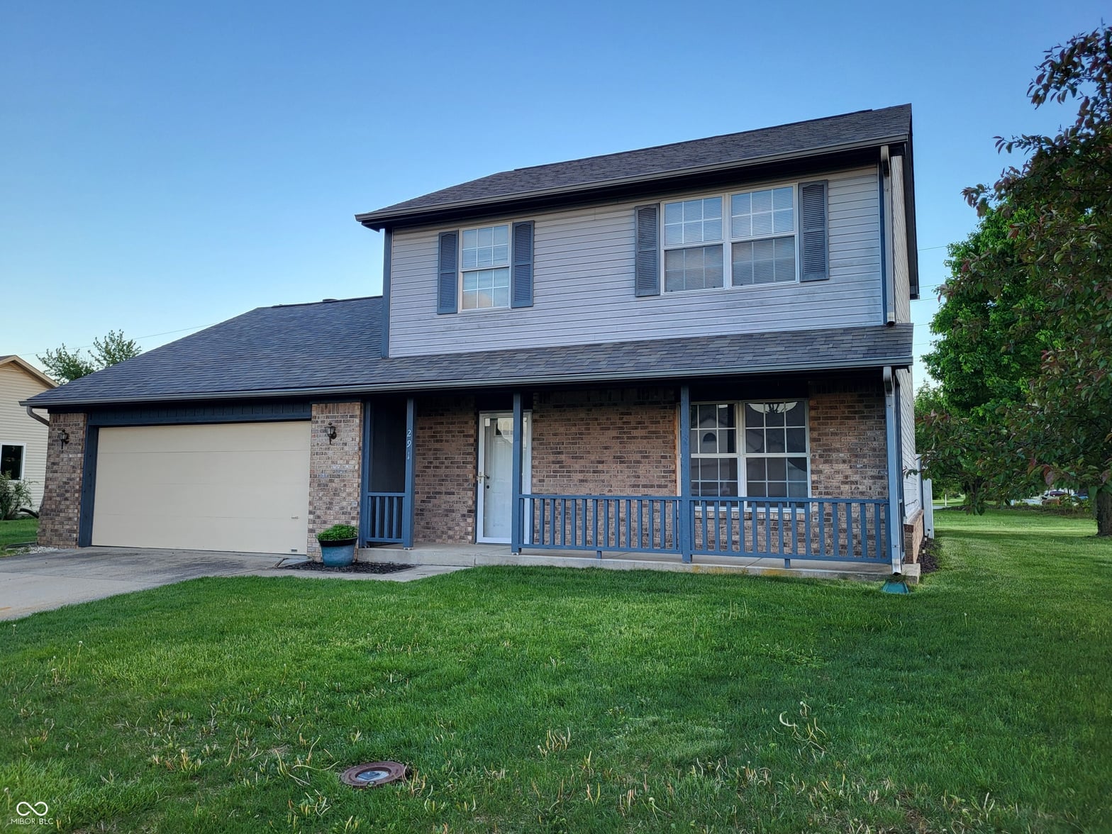 Front exterior at 291 Bear Story Court, Greenfield, IN