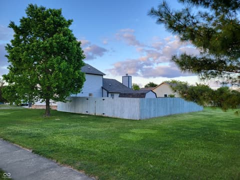 Backyard at 291 Bear Story Court, Greenfield, IN