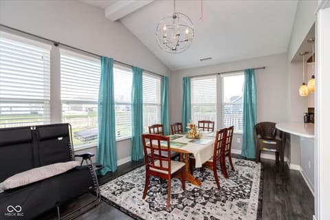 Dining room at 4501 Goose Rock Drive, Indianapolis, IN