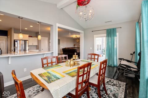 Dining room at 4501 Goose Rock Drive, Indianapolis, IN