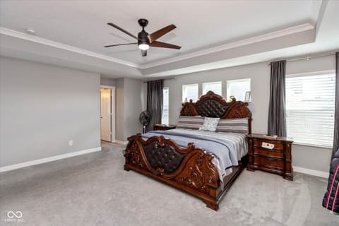 Primary bedroom at 4501 Goose Rock Drive, Indianapolis, IN