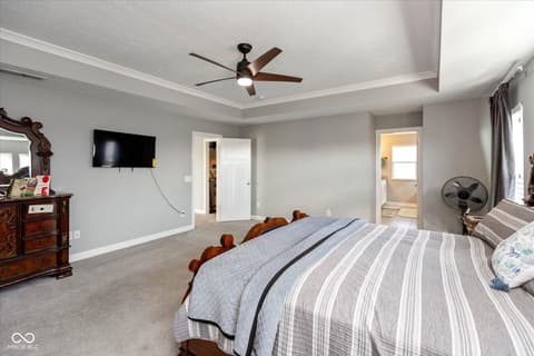 Primary bedroom at 4501 Goose Rock Drive, Indianapolis, IN
