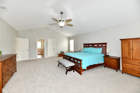 Primary bedroom at 13472 Lorenzo Boulevard, Carmel, IN