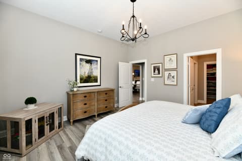 Primary bedroom at 9861 Bucklebury Lane, Carmel, IN