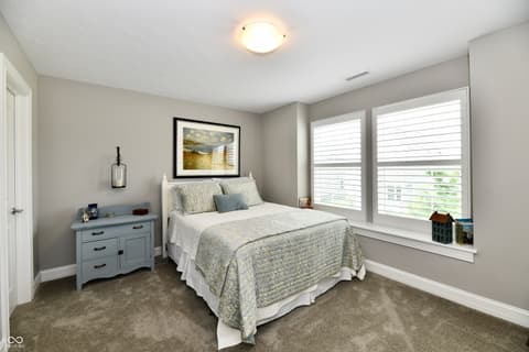Primary bedroom at 9861 Bucklebury Lane, Carmel, IN