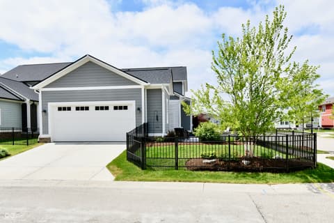 Front exterior at 9861 Bucklebury Lane, Carmel, IN