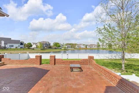 Outdoor living area at 954 Farmington Trail, Brownsburg, IN