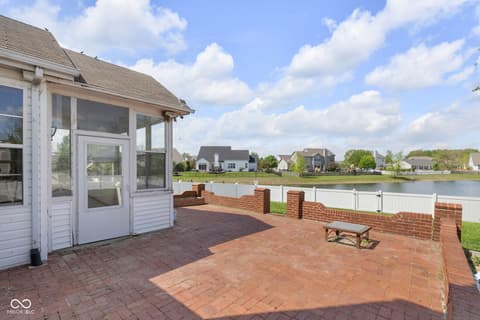 Outdoor living area at 954 Farmington Trail, Brownsburg, IN