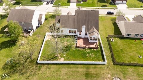 Aerial view at 954 Farmington Trail, Brownsburg, IN