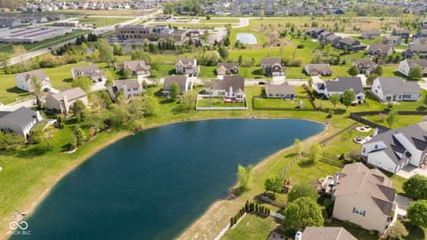 Aerial view at 954 Farmington Trail, Brownsburg, IN