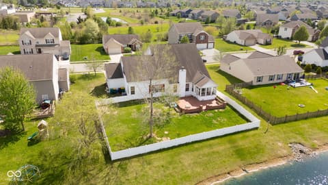 Aerial view at 954 Farmington Trail, Brownsburg, IN