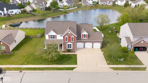 Aerial view at 954 Farmington Trail, Brownsburg, IN