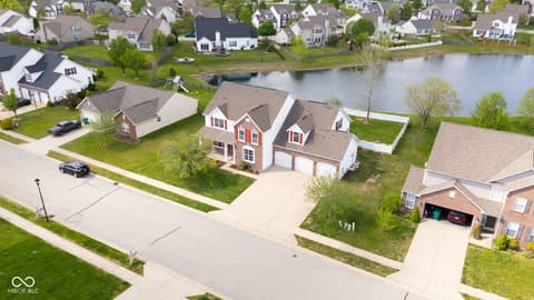 Aerial view at 954 Farmington Trail, Brownsburg, IN