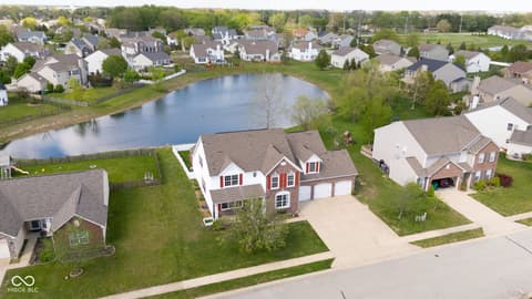 Aerial view at 954 Farmington Trail, Brownsburg, IN