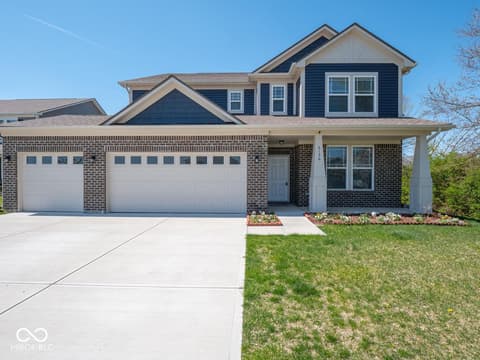 Front exterior at 6136 Clydesdale Lane, Indianapolis, IN