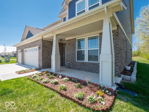 Front exterior at 6136 Clydesdale Lane, Indianapolis, IN