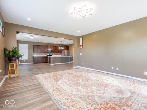 Living room at 6136 Clydesdale Lane, Indianapolis, IN