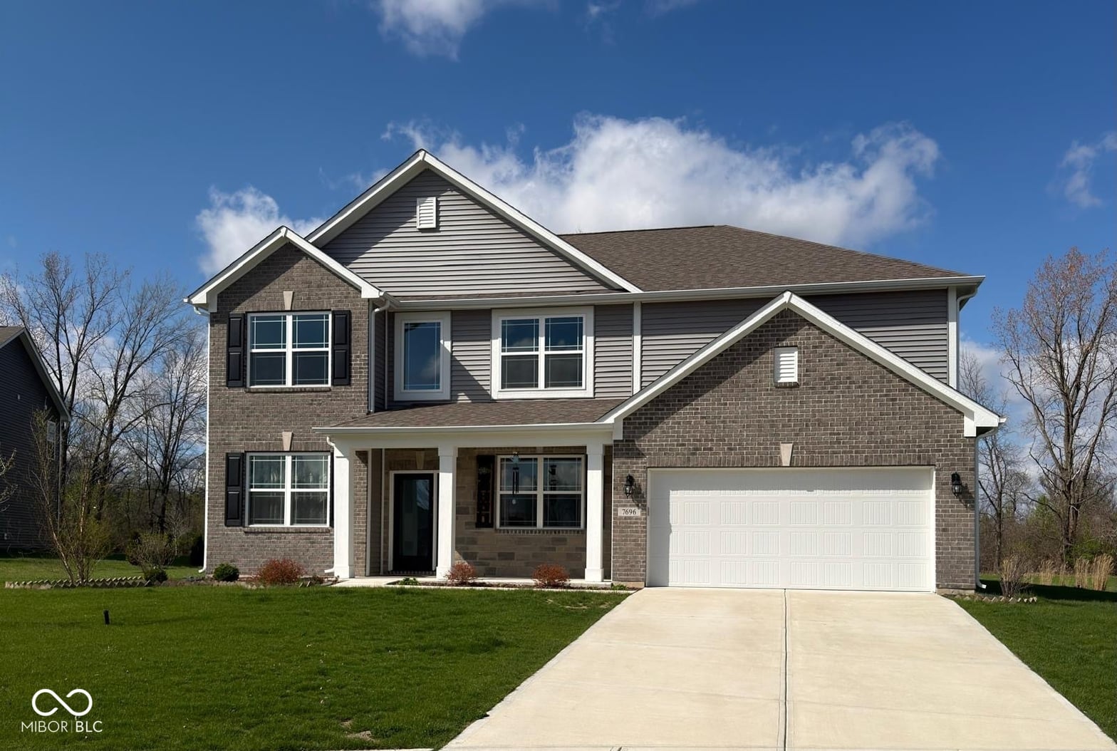Front exterior at 7696 Rolling Green Drive, Plainfield, IN