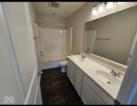 Bathroom at 7696 Rolling Green Drive, Plainfield, IN