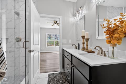 Bathroom at 2121 Jennifer Court, Franklin, IN