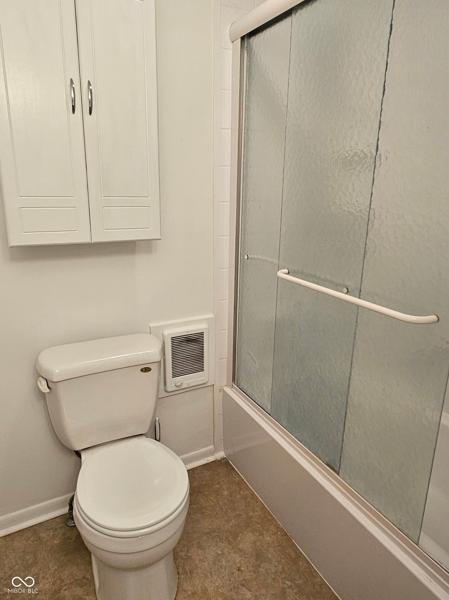 Bathroom at 100 S Blake Street, Sheridan, IN — Clean updated bathroom with shower and modern fixtures.