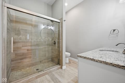 Primary bathroom at 212 E Madison Avenue, Pendleton, IN