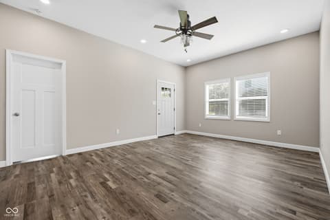 Living room at 212 E Madison Avenue, Pendleton, IN