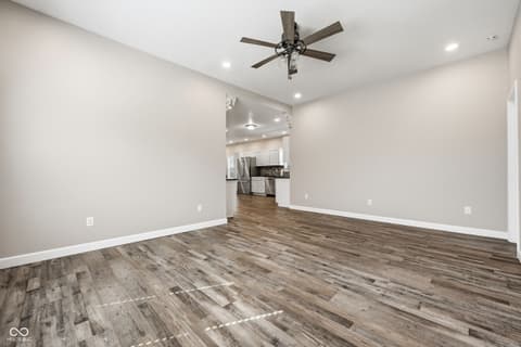 Living room at 212 E Madison Avenue, Pendleton, IN