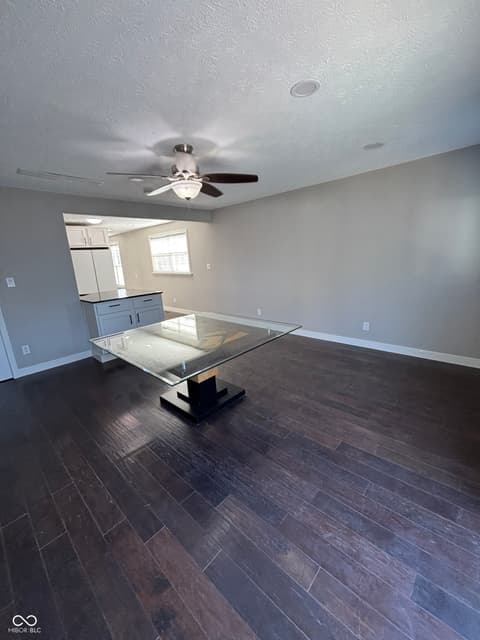 Living room at 3852 Hoyt Avenue, Indianapolis, IN