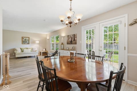 Dining room at 624 Colbarn Drive, Fishers, IN