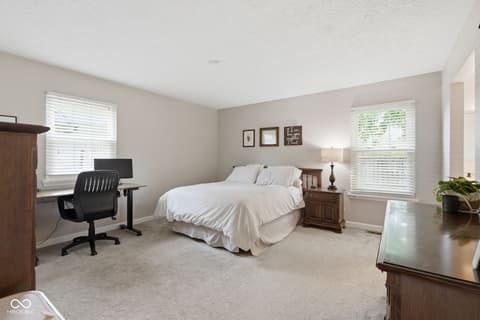 Primary bedroom at 624 Colbarn Drive, Fishers, IN