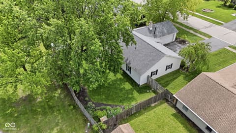 Aerial view at 624 Colbarn Drive, Fishers, IN