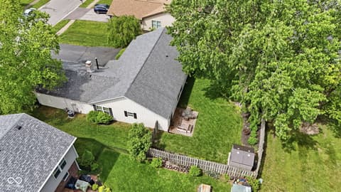 Aerial view at 624 Colbarn Drive, Fishers, IN