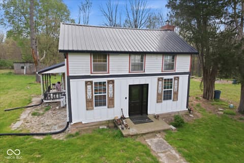 Front exterior at 24144 Stipps Hill Road, Laurel, IN