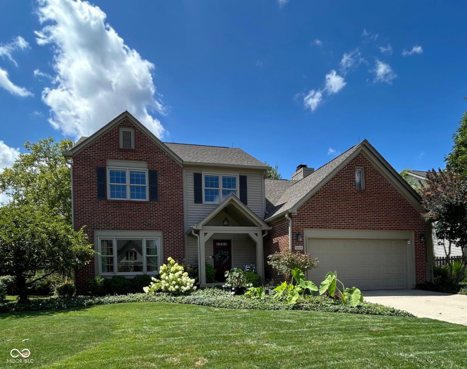 Front exterior at 10808 Weston Drive, Carmel, IN
