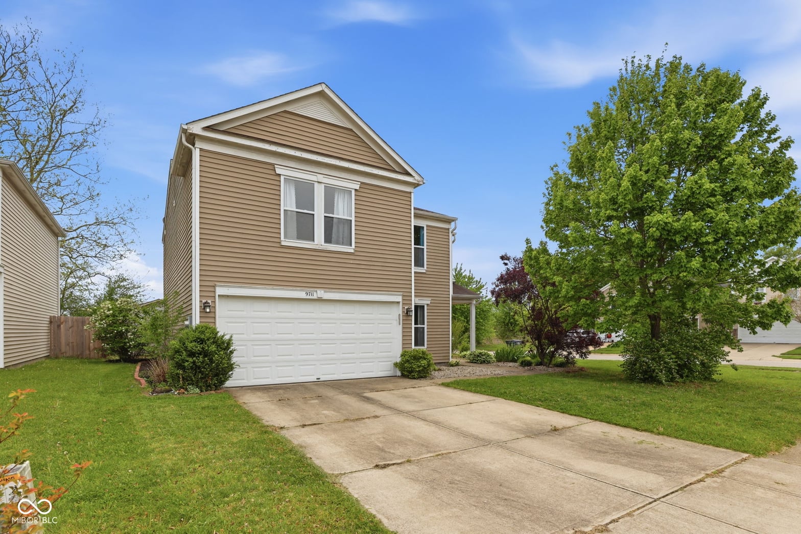 Front exterior at 9711 W Stargazer Drive, Pendleton, IN