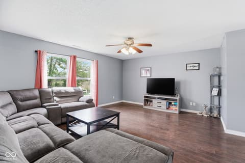 Living room at 9711 W Stargazer Drive, Pendleton, IN