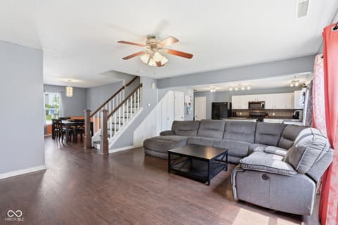 Living room at 9711 W Stargazer Drive, Pendleton, IN