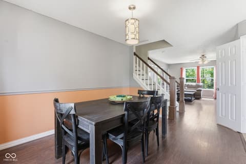 Dining room at 9711 W Stargazer Drive, Pendleton, IN