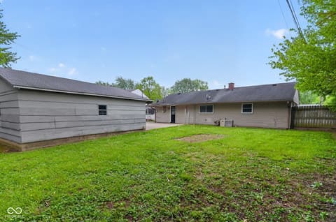 Backyard at 9846 Catalina Drive, Indianapolis, IN