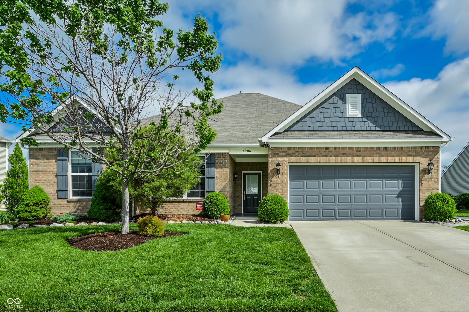 Front exterior at 8906 Banner Drive, Brownsburg, IN